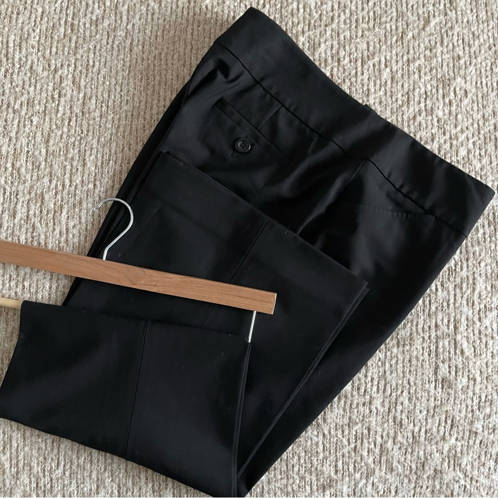 Classiques Entier Wool Straight-Leg Pants, Size 14